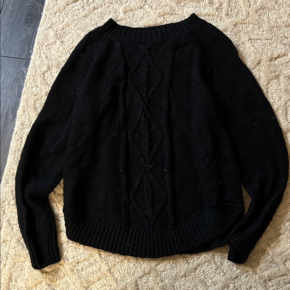 SO Black Knit Sweater